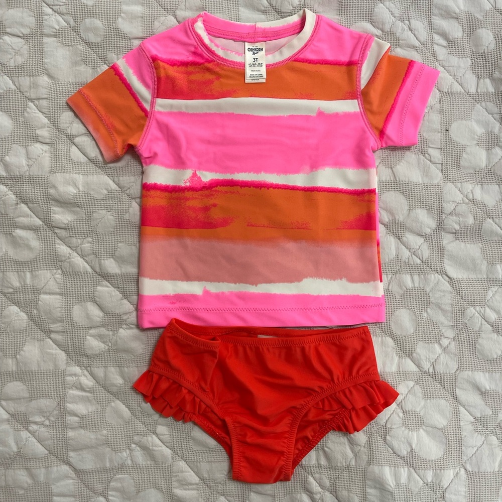 Little Girls Rashguards swimsuit Set